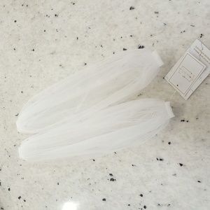 Attachable Wedding Soft White Cap Sleeves